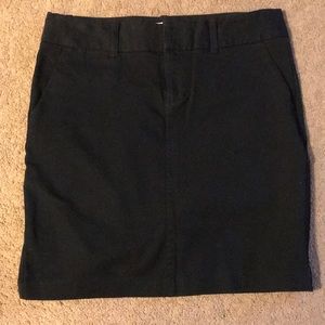 Black pencil skirt.